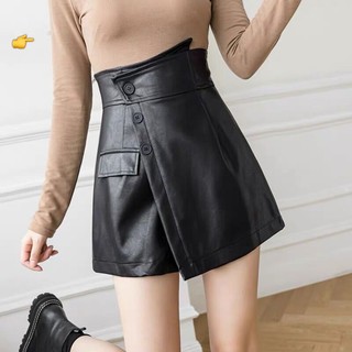 Quần giả váy chữ a cạp lệch xẻ tà tôn dáng chân váy nữ công sở lưng cao hàn quốc dáng vạt chéo thoitrangteen00