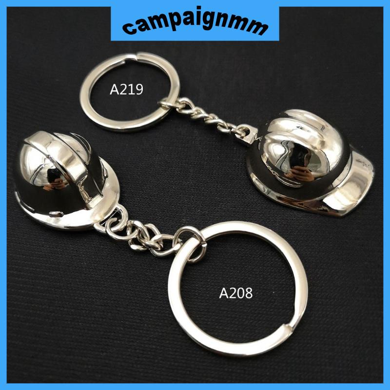 Móc Khóa Hình Nón Bảo Hiểm mini Bằng Kim Loại Sáng Tạo Cho Nam