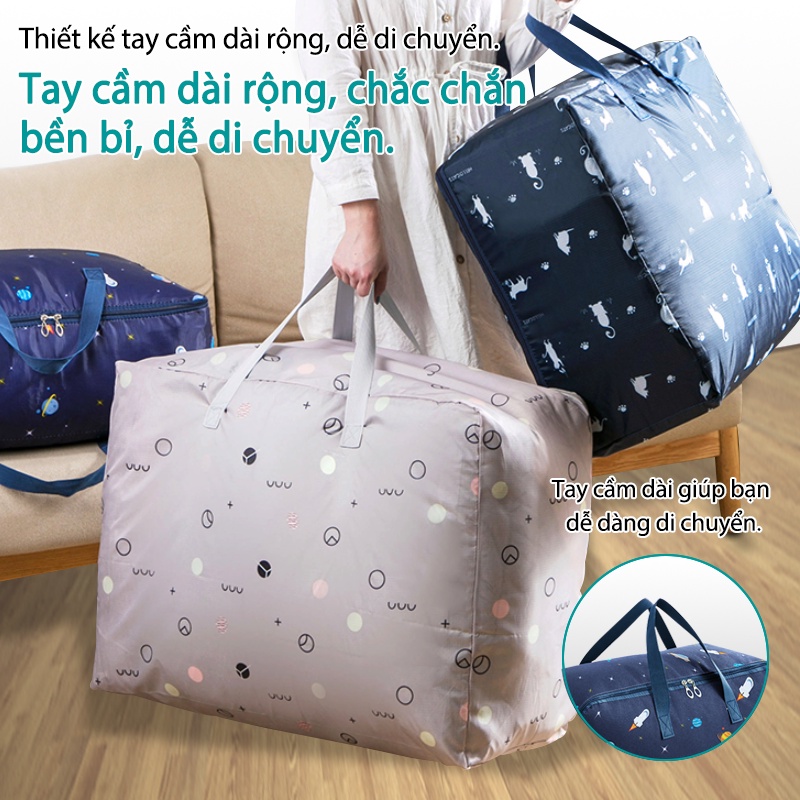 Túi đựng quần áo, chăn mền cỡ lớn, túi xách du lịch
