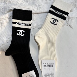 Qpsp Vớ Thể Thao cotton Nguyên Chất Họa Tiết Kẻ Sọc Song Song Thời Trang Thu Đông Hàng Mới Dành Cho Bạn Nữ