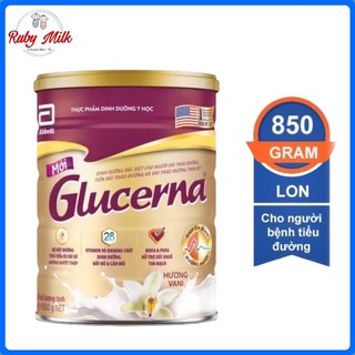 Sữa bột dành cho người tiểu đường glucerna vani / lúa mạch lon 800g