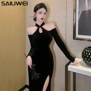 SAILIWEI Chic váy nữ Đầm Body Cho thời váy phổ biến Hàn Phong Xu hướng Cute A22M0OI 52Z231227