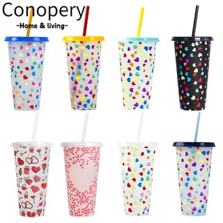Conopery cốc uống cà phê 710ml bằng nhựa thay đổi màu sắc có thể tái sử dụng