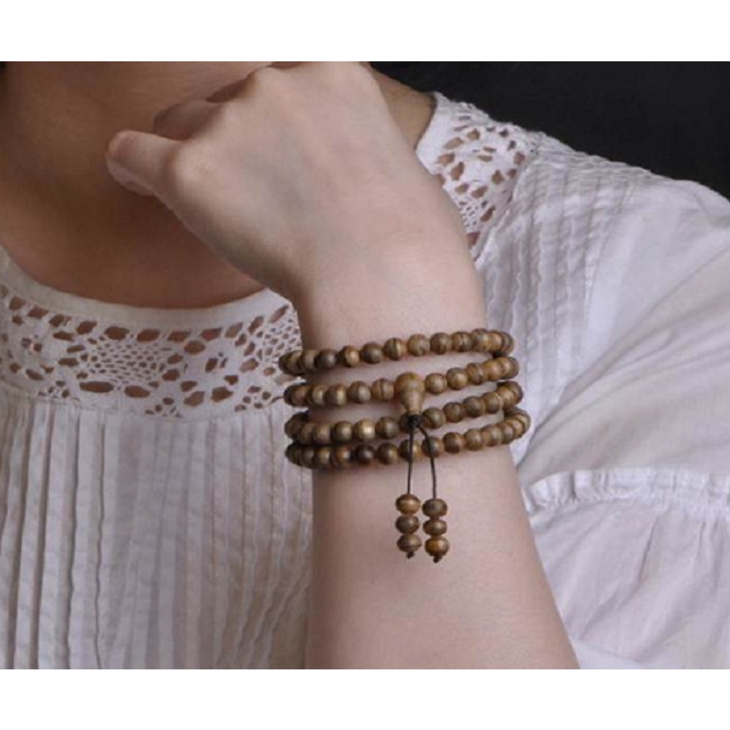 Vòng tay trầm hương 108 hạt PVL14