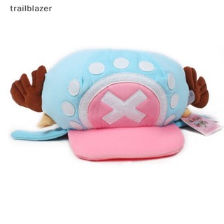 Mũ Nhồi Bông Hóa Trang Tony Tony Chopper Màu Xanh Dương Nhạt Mới