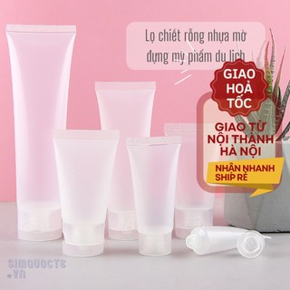 Chai chiết rỗng mờ Tuýp chiết dạng bóp đựng mỹ phẩm du lịch nhiều dung tích CCC32
