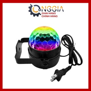 Đèn led nháy theo nhạc cho sân khấu xoay 7 màu ONGGIA đèn phòng bay xoay 360 độ