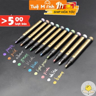 Bút dạ Marker nét 2mm màu nhũ Sta Metallic, bút viết Calligraphy, tiêu đề trên nhiều chất liệu