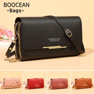 BOOCEAN Xách Da PU Đeo Chéo Cỡ Lớn Phong Cách Retro Thời Trang Cho Nữ