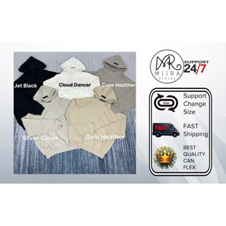 HOODIE Fear Of God - ESSENTIALS SEASON 23 - Áo hoodie, áo nỉ có mũ, áo nỉ mũ lót bông ss23 có chữ ESSENTIALS FOG ở ngực