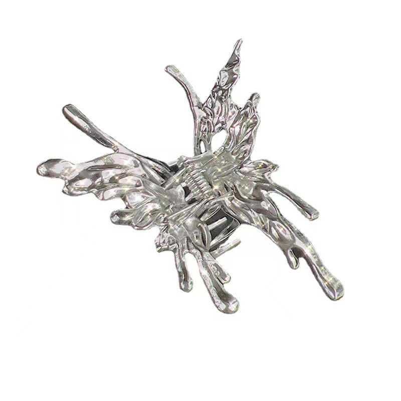 Kẹp Tóc Hình Bướm / Bằng Kim Loại Phong Cách Hàn Quốc Cho Nữ