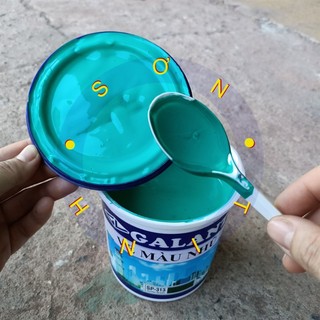 Sơn chậu cảnh kiểng Ve màu xanh lá Galant 800ml