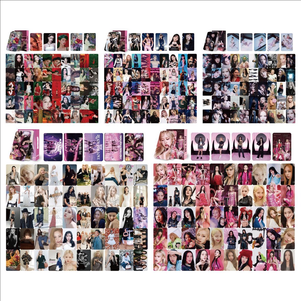 Set 55 Tấm card Hình Nhóm Nhạc blackpink Thẻ