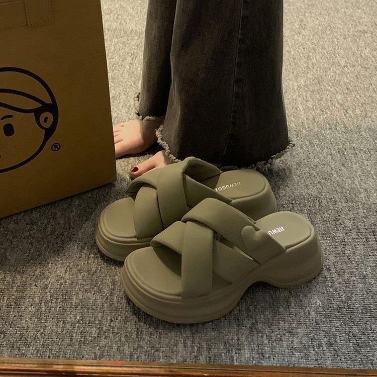 MOCHO dép cross dép kiểu nữ đi chơi dép thoáng khí Mềm Mại B90H2Z5 35Z230901