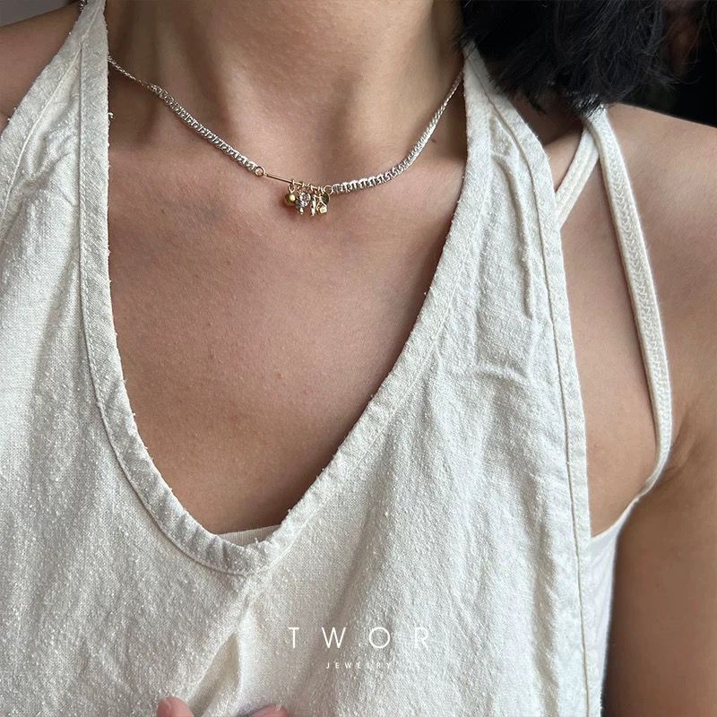 / Chính Hãng niche Vòng Tay Bạc Phối Ren Mặt linlang Thiết Kế Đơn Giản Phong Cách Mỹ