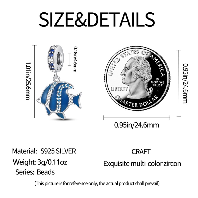 PANDORA Hạt Charm Hình Rùa Biển 100% Bạc 925 Dùng Làm Trang Sức