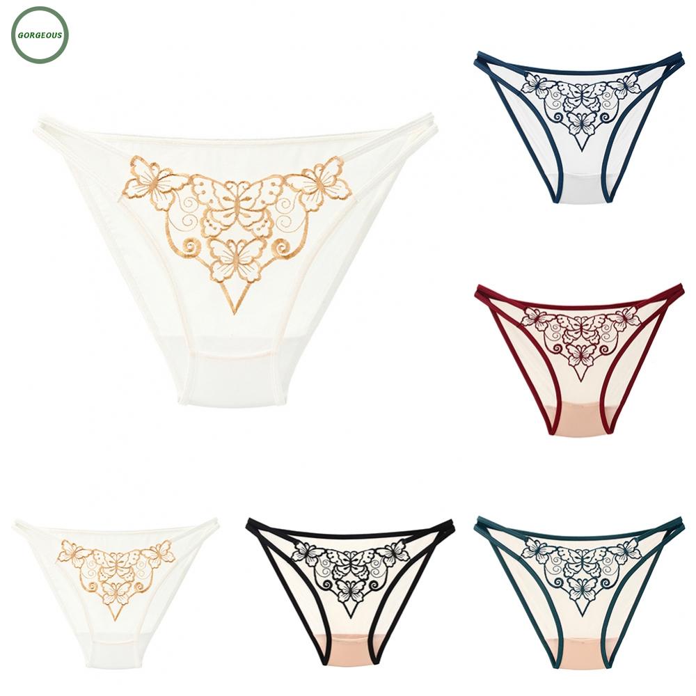 New Coming~Panties Underwear Women All Season Daily/Night Embroidery Regular Sexy#Home Essentialses