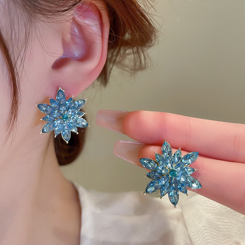 Pinkdudu Bông Tai Dạng Hạt đính đá Zircon Nhiều Lớp Thời Trang Bông Tai Hình Học 5 Màu Kim Bạc Sang Trọng Nhẹ Cho Nữ Trang Sức PD1543