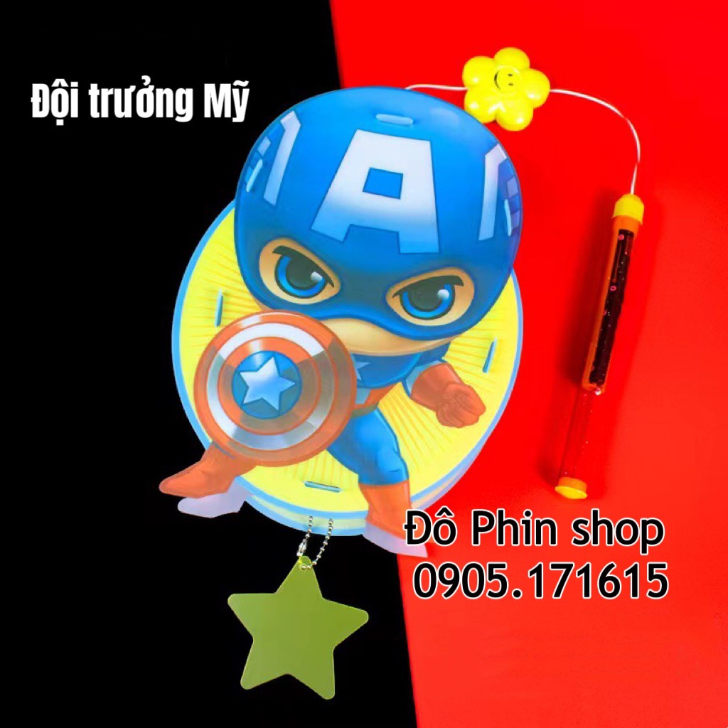 Lồng đèn trung thu DIY cao cấp mẫu mới 2023 có đèn và nhạc, hình siêu nhân nhện kitty pony doraemon