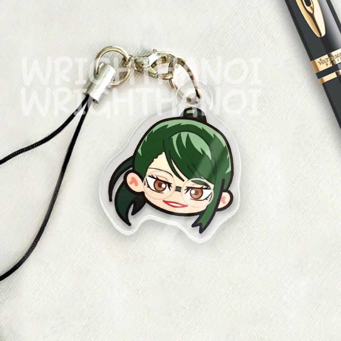 Móc treo điện thoại, dây đeo điện thoại, móc khóa acrylic Jujutsu Kaisen Gojo Getou anime chibi cute trang trí ba lô