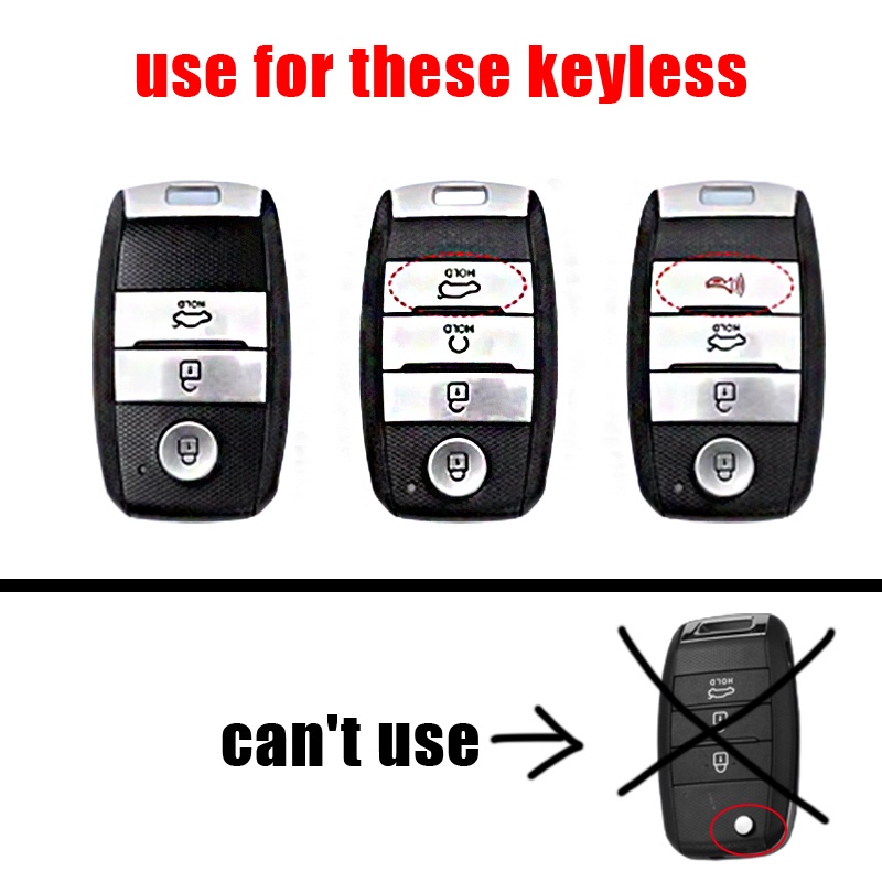 Bao Da Bảo Vệ Chìa Khóa Xe Hơi kia cerato k3 rondo rio soluto Selentos forte Bằng Kim Loại Ốp