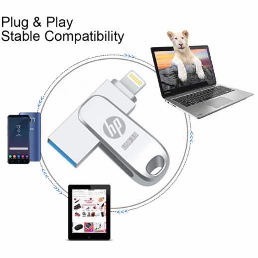 Hp Ổ Đĩa usb otg 1tb 512gb 256gb Tốc Độ Cao Cho iphone