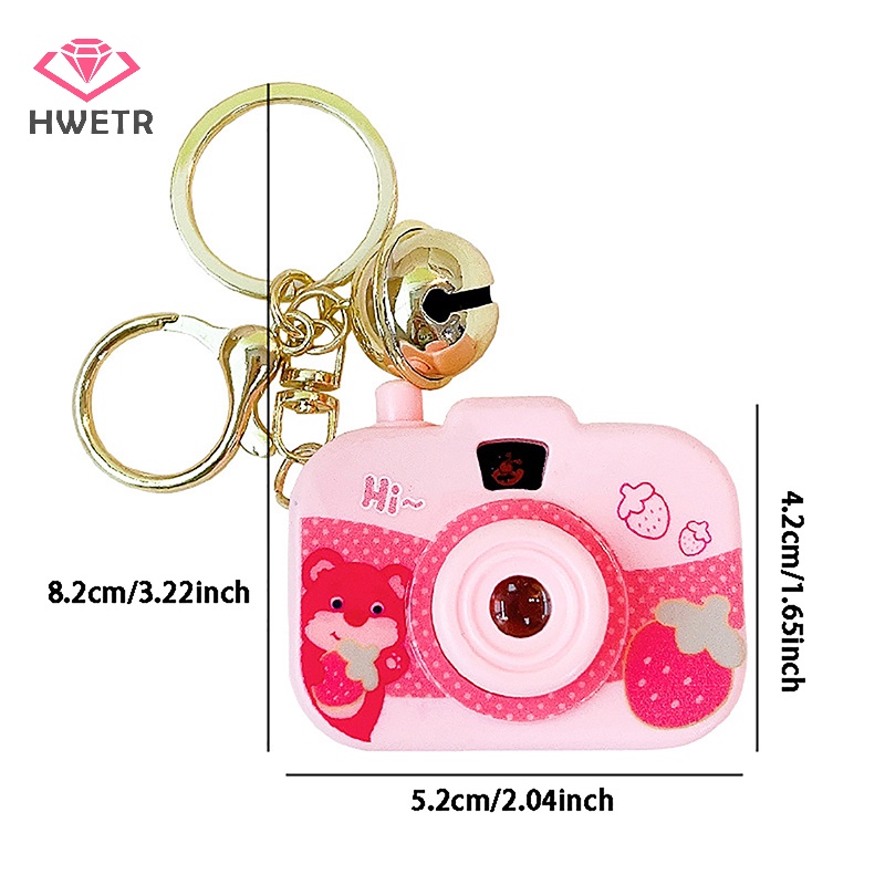 Móc khóa HWETR hình máy ảnh hoạt hình Sanrio đáng yêu cho bé