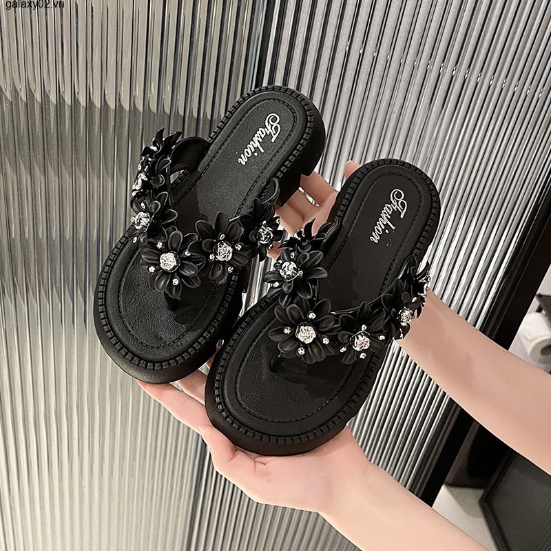 MY  dép sandal nữ dép đi biển dép đế cao Thoải Mái Xinh Xắn   Phong cách Stylish Beautiful Phong cách FDL08 37Z230910