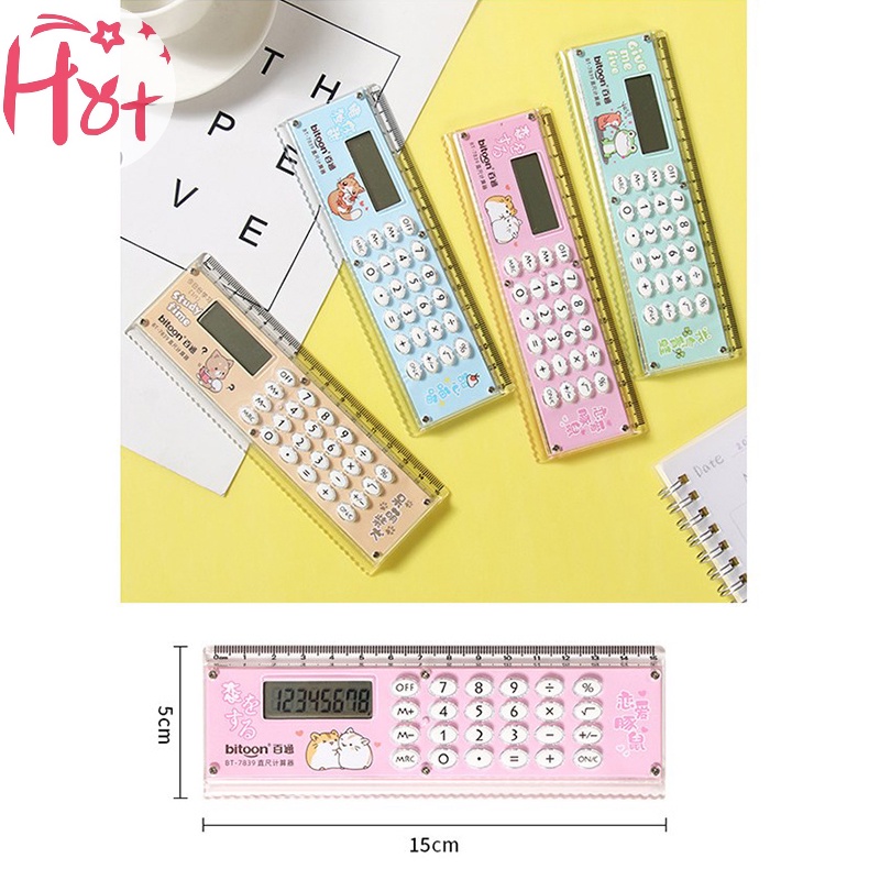 Jr Bộ Thước Đo Toán Học Họa Tiết Hoạt Hình kawaii Cho Học Sinh vn