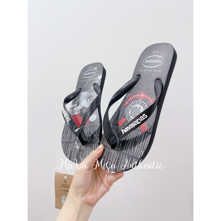 Havaianas nam đen cầu thủ chính hãng