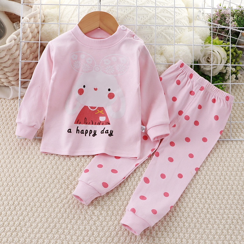 Bộ thu đông dài tay cho bé trai bé gái chất cotton co giãn tốt bộ quần áo cho bé trai và bé gái 3-9 tuổi