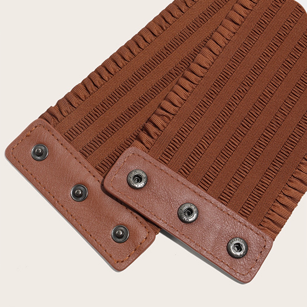 1 Thắt Lưng Co Dãn Màu Trơn Thời Trang