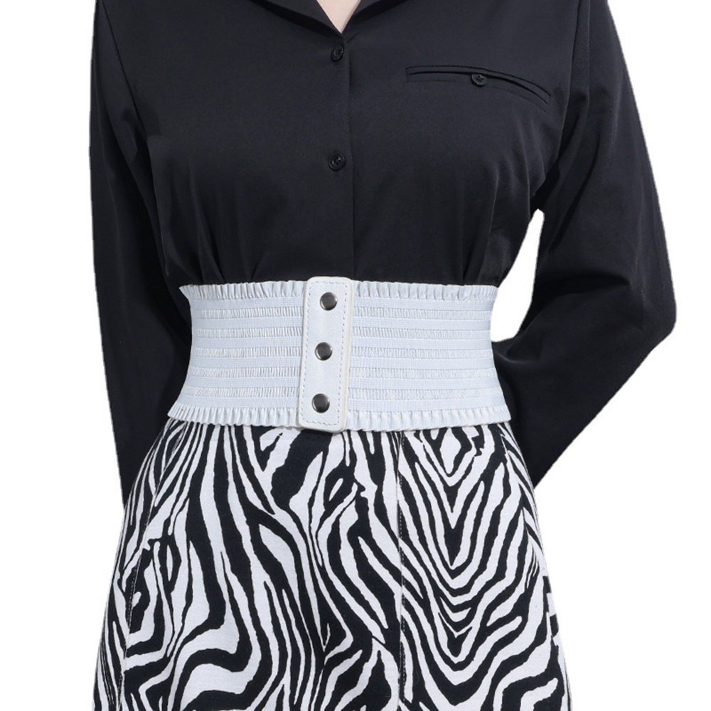 1 Thắt Lưng Co Dãn Màu Trơn Thời Trang