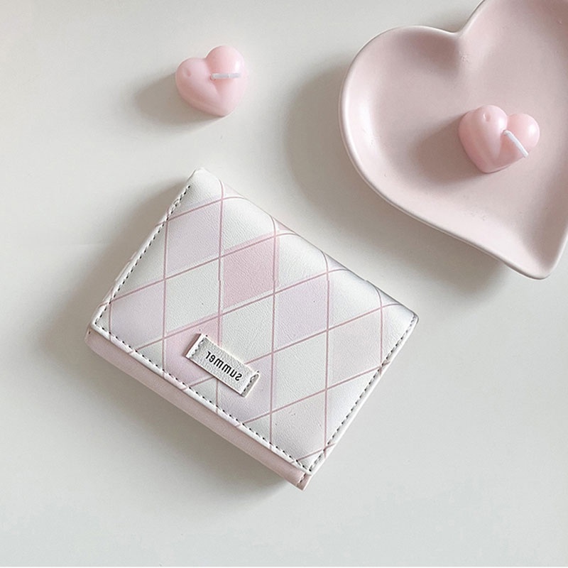 Ví Đựng Thẻ Đa Năng Họa Tiết Đơn Giản Phong Cách Hàn Quốc