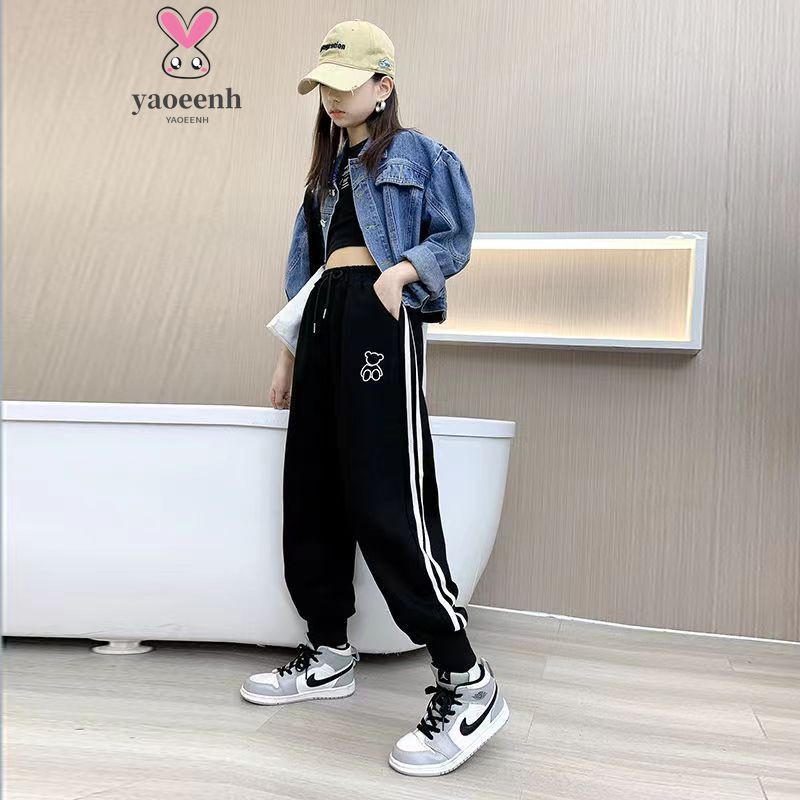 【YAOEENH】Quần Thể Thao Dáng Rộng 120-160cm Phong Cách Hàn Quốc Cho Nữ