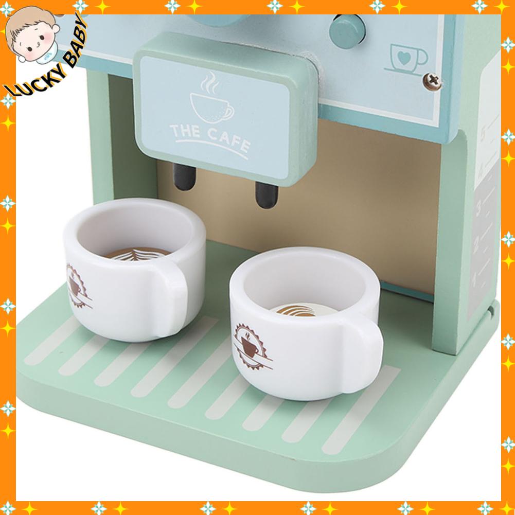 LUCKYBABY Máy Pha Cà Phê Đồ Chơi Vui Nhộn Giáo Dục Sớm Mô Phỏng Cốc Sữa Tấm Tròn Cho Bé Trai Gái