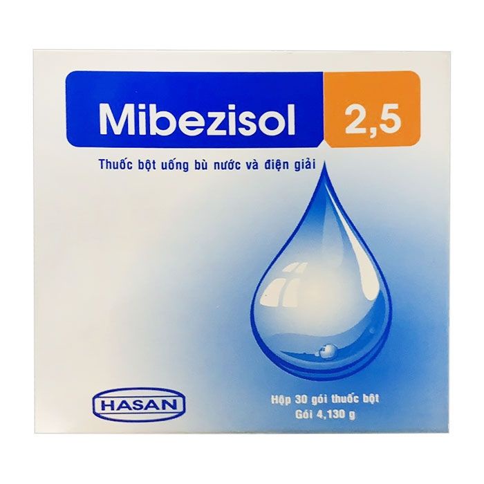 Bù nước và điện giải MIBEZISOL 2.5 Hương dừa hộp 30 gói