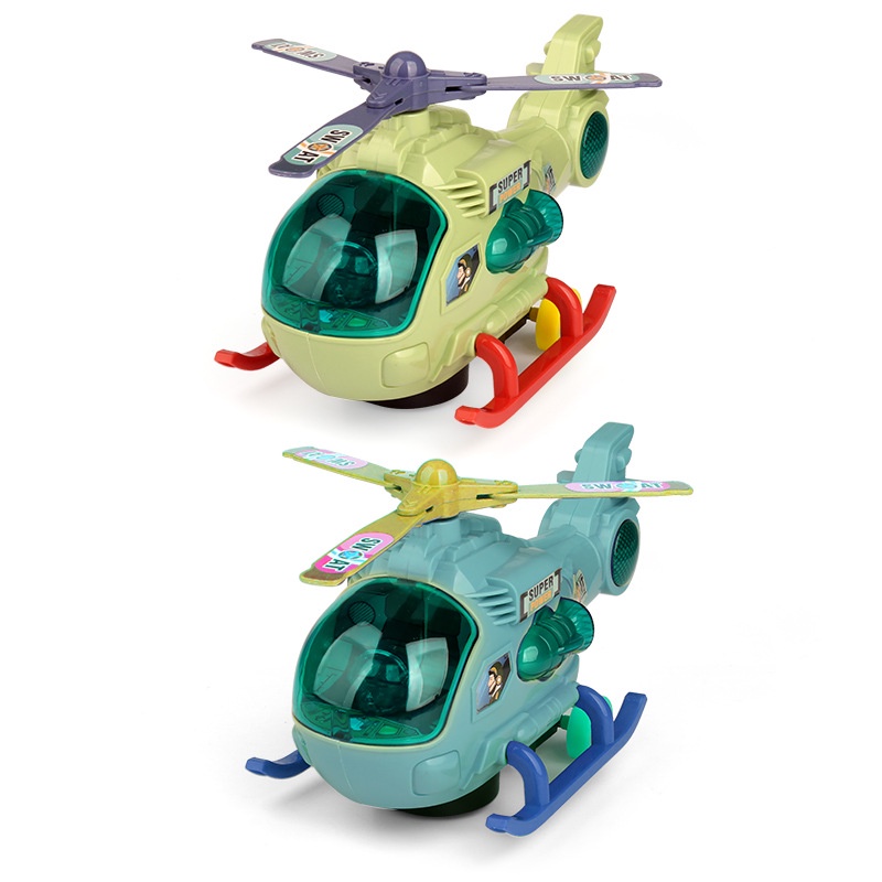 Đồ Chơi Mô Hình Máy Bay Trực Thăng Điện Tử Có Nhạc Và Đèn Thông Dụng Cho Bé Trai