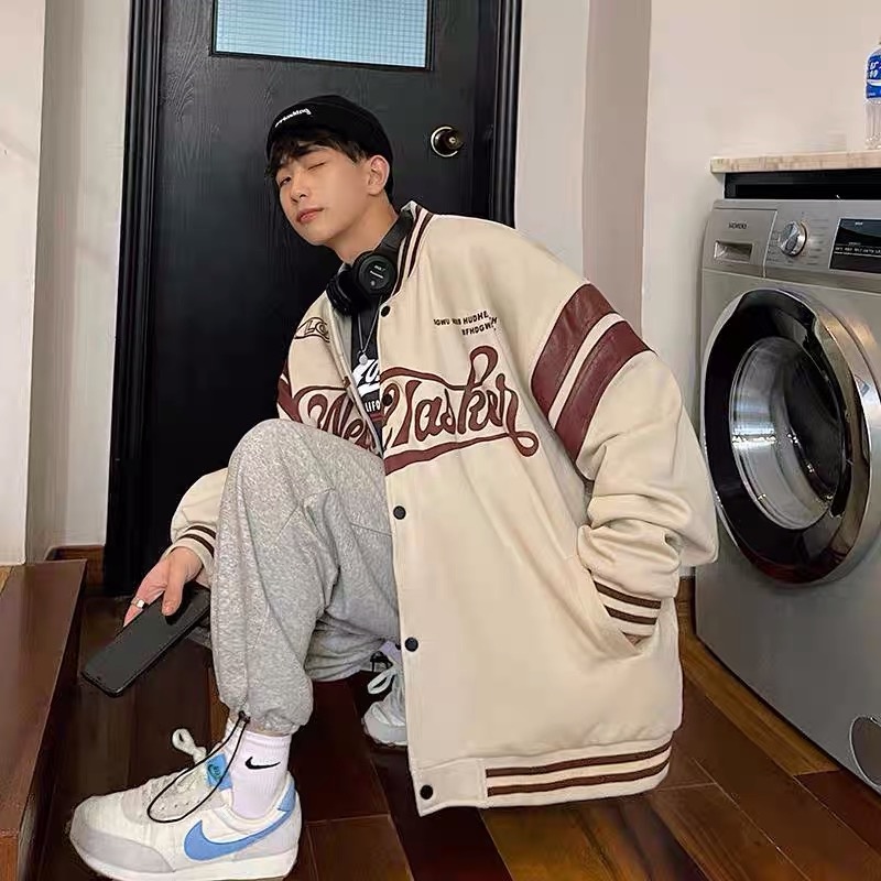 Áo khoác bomber form rộng , chất nỉ in chữ thời trang unisex MB017 Meme