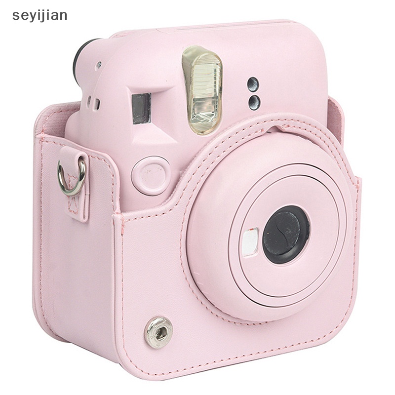 Túi Da pu Đựng Máy Ảnh instax mini 12 Có Dây Đeo Vai