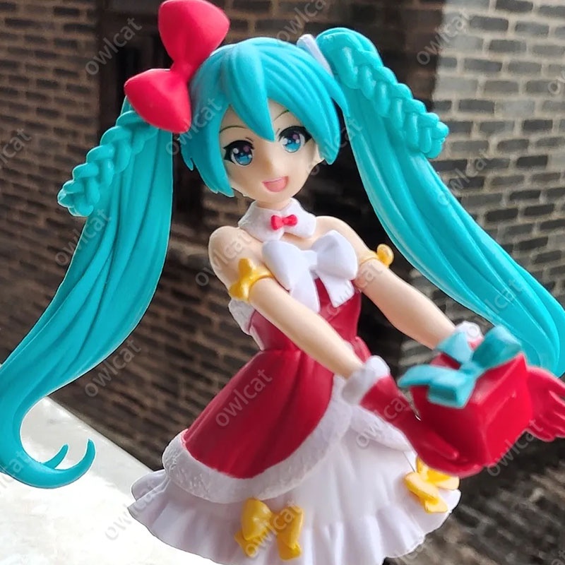 Mô Hình Nhân Vật VOCALOID Miku  22cm Hatsune Miku Virtual Idol Christmas Day Santa Claus Girl Series TAiTO Piapro Packed in Box Super Premium Figure