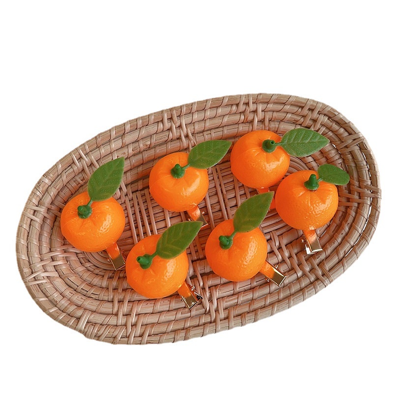 1 Kẹp Tóc Hình Trái Cây Dễ Thương Cho Bé Gái