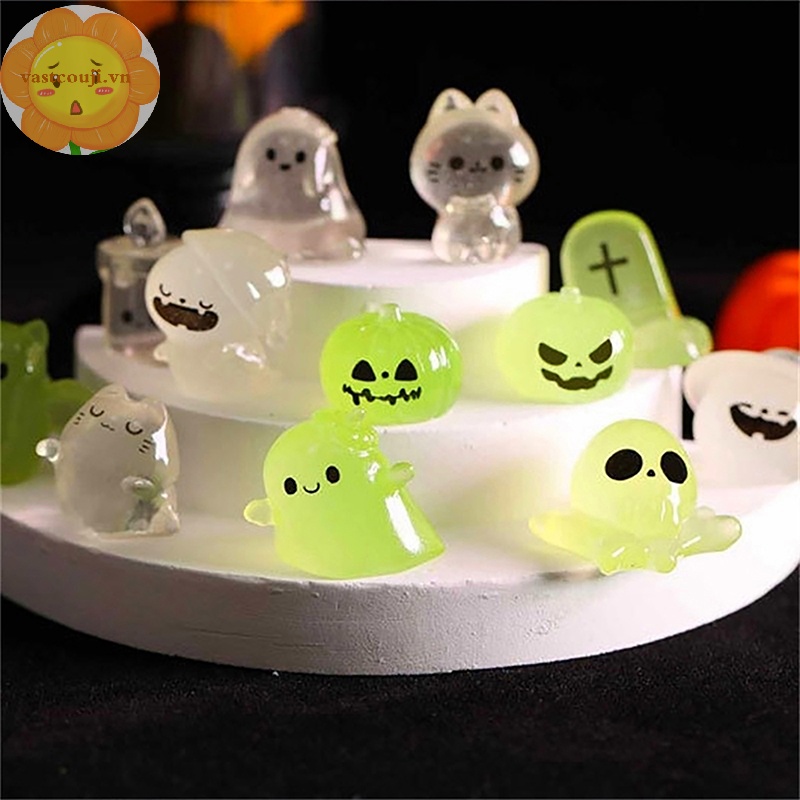 Vastji Set 6 Đồ trang trí Ma Quỷ Bí Ngô Dạ Quang Trang Trí halloween vn