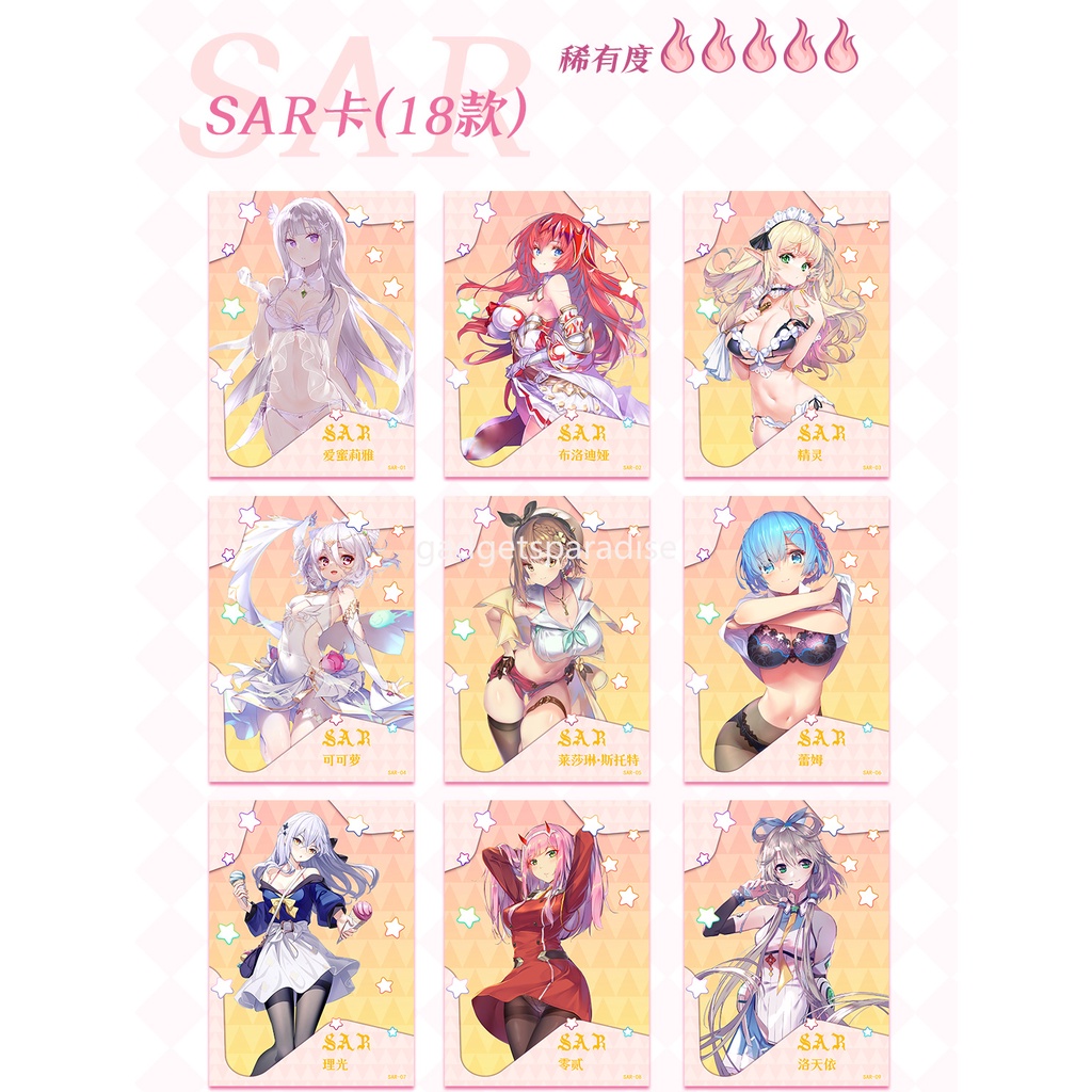 Mới Hộp Thẻ Hình Nữ Thần anime Thiết Kế Dễ Thương