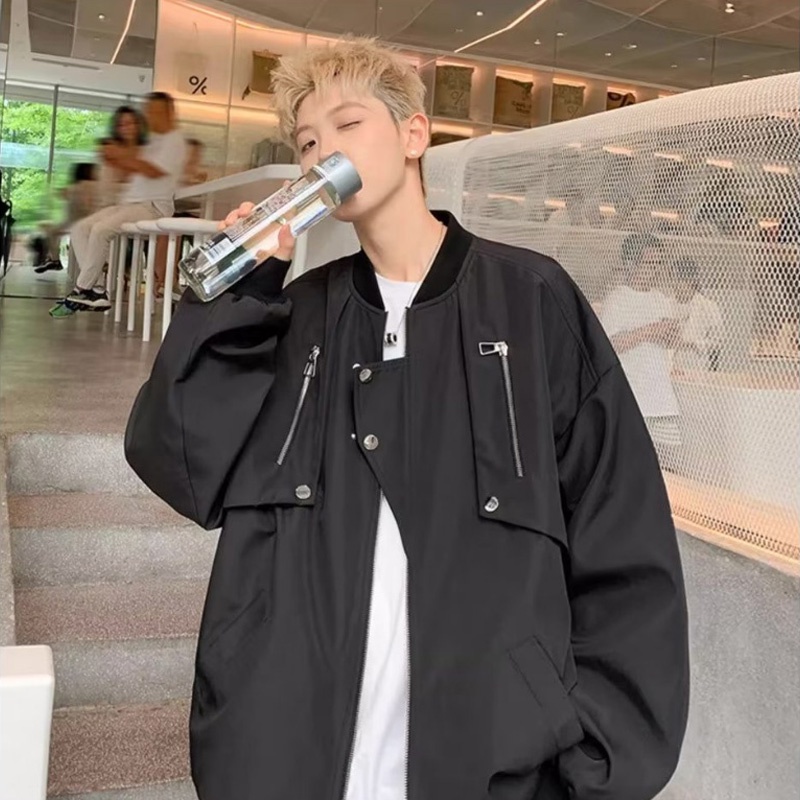 YOUTANG Áo Khoác Bóng Chày Phong Cách Đường Phố Mỹ Thời Trang Mùa Thu Cho Nam Và Nữ