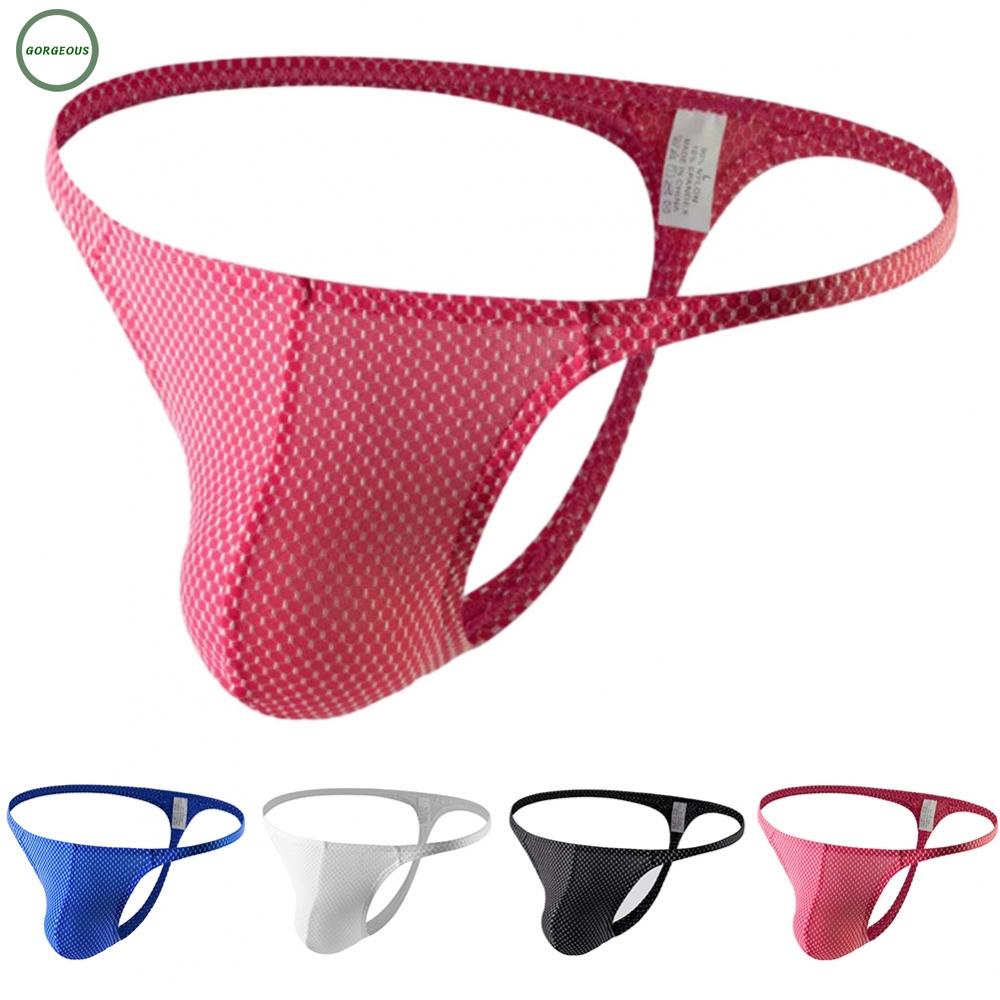 New Coming~Stylish Mens TBack Gstring Thong Underwear Low Waist and Comfortable Blue or Red#Home Essentialses