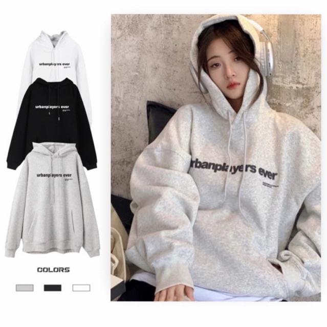 Hoodie Nỉ Bông In Chữ URBAN