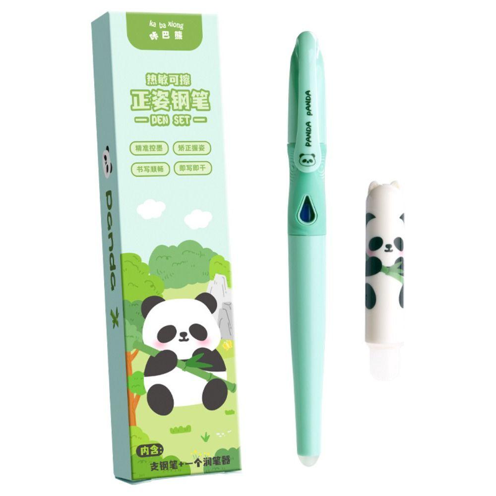 Mmluck Bộ Bút Máy Có Thể Tẩy Nhiệt Màu Xanh Dương Ngòi 0.5mm Viết Thư Pháp Cho Bé