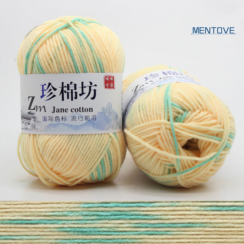 Set 4 Cuộn Len Đan Móc Nhiều Màu Sắc Cho Bé