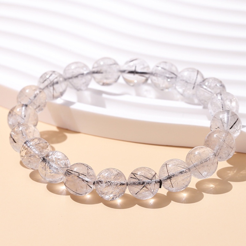 Vòng Đeo Tay Bằng Titan Màu Đen Đơn Giản Thời Trang Cho Nam Và Nữ